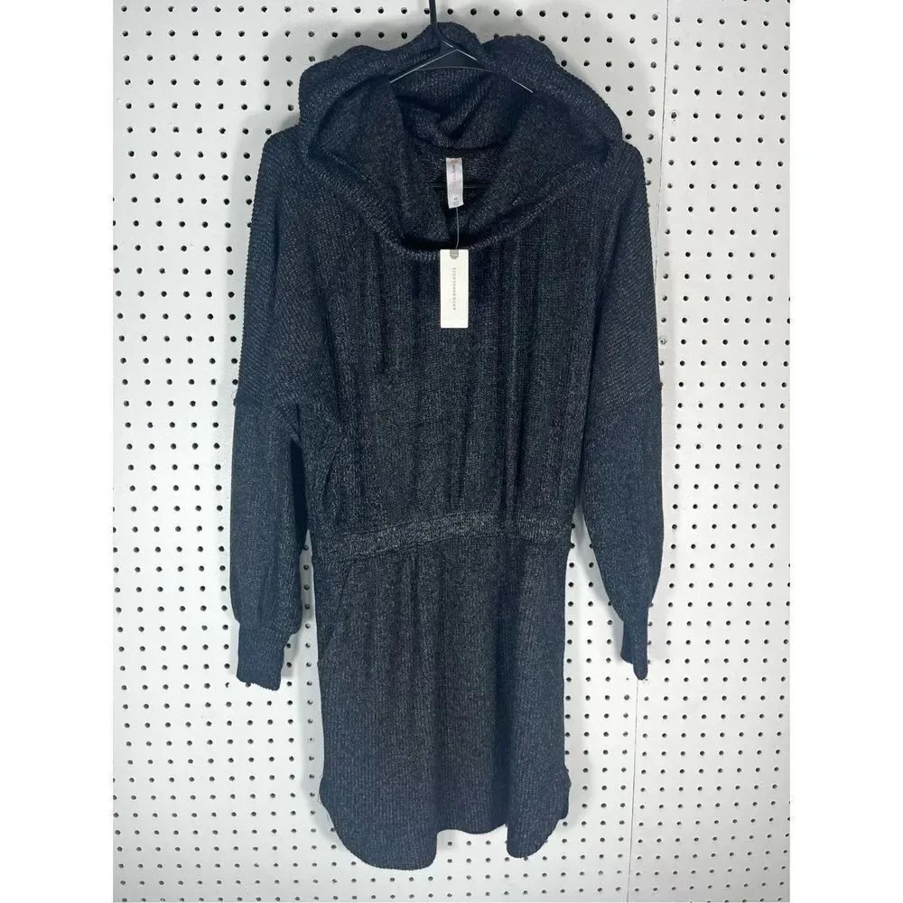 Anthropologie daily Practice hooded sweater dress